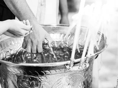 Abschluss der Taufzeremonie - Taufe Fotografie Esslingen